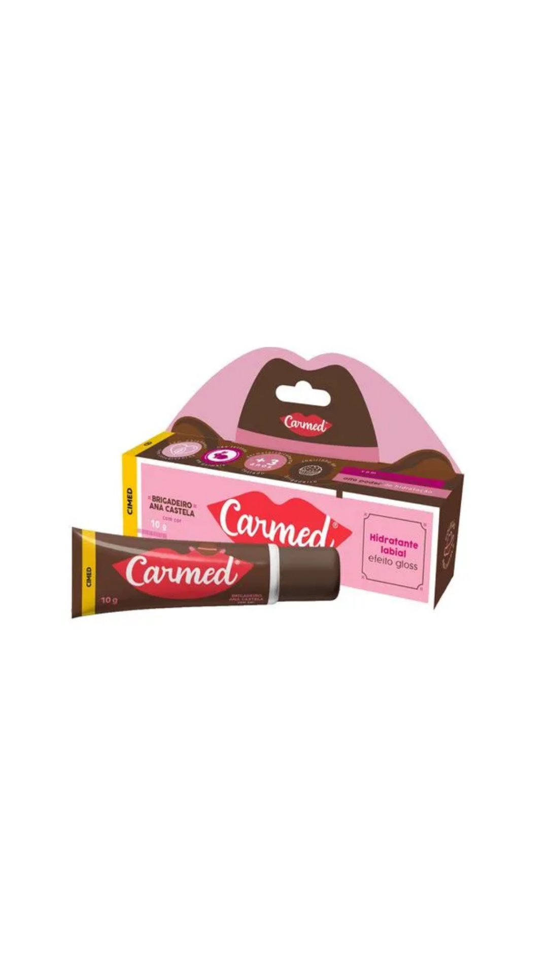 Carmed Boiadeira Brigadeiro Ana Castela Hidratante Labial Efeito Gloss 10g Cimed