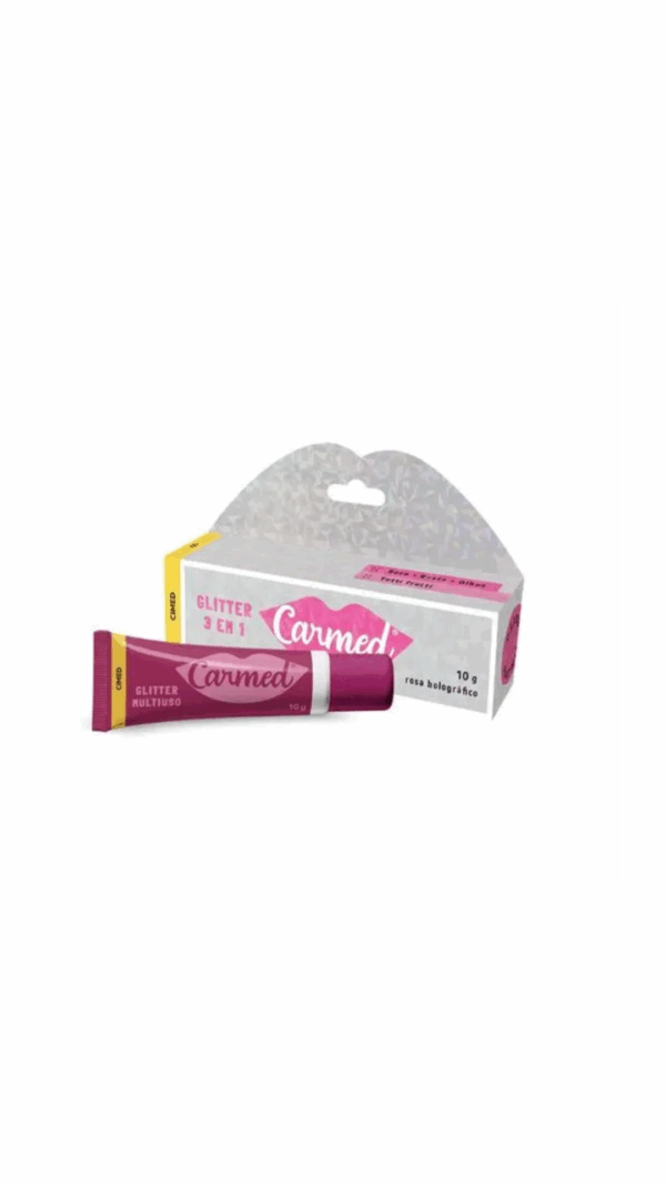 Carmed Hidratante Labial Efeito Glitter 3 em 1 10g Cimed