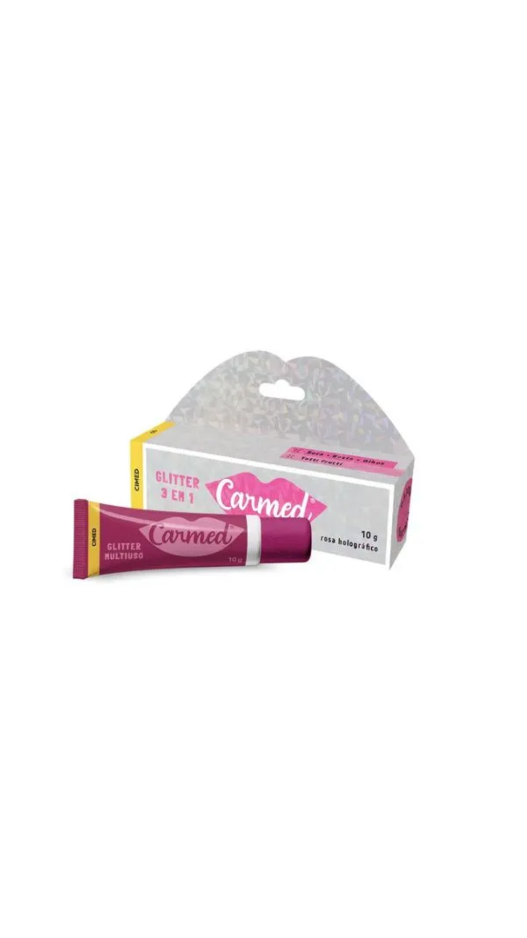 Carmed Hidratante Labial Efeito Glitter 3 em 1 10g Cimed
